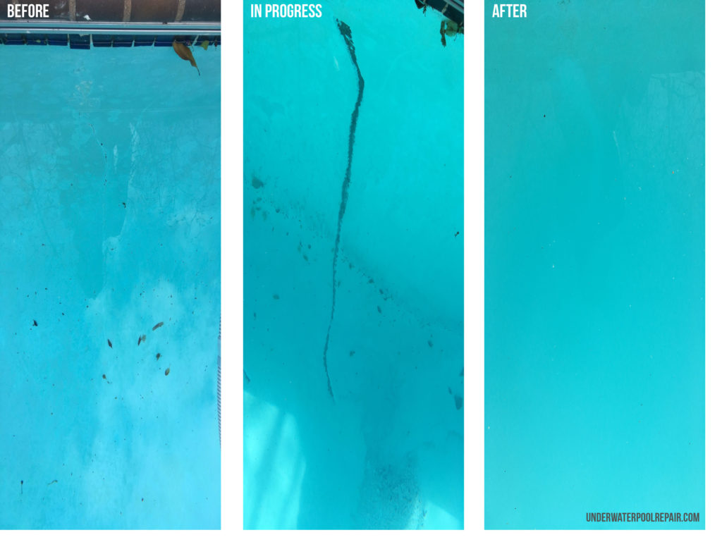 swimming pool crack repair underwater