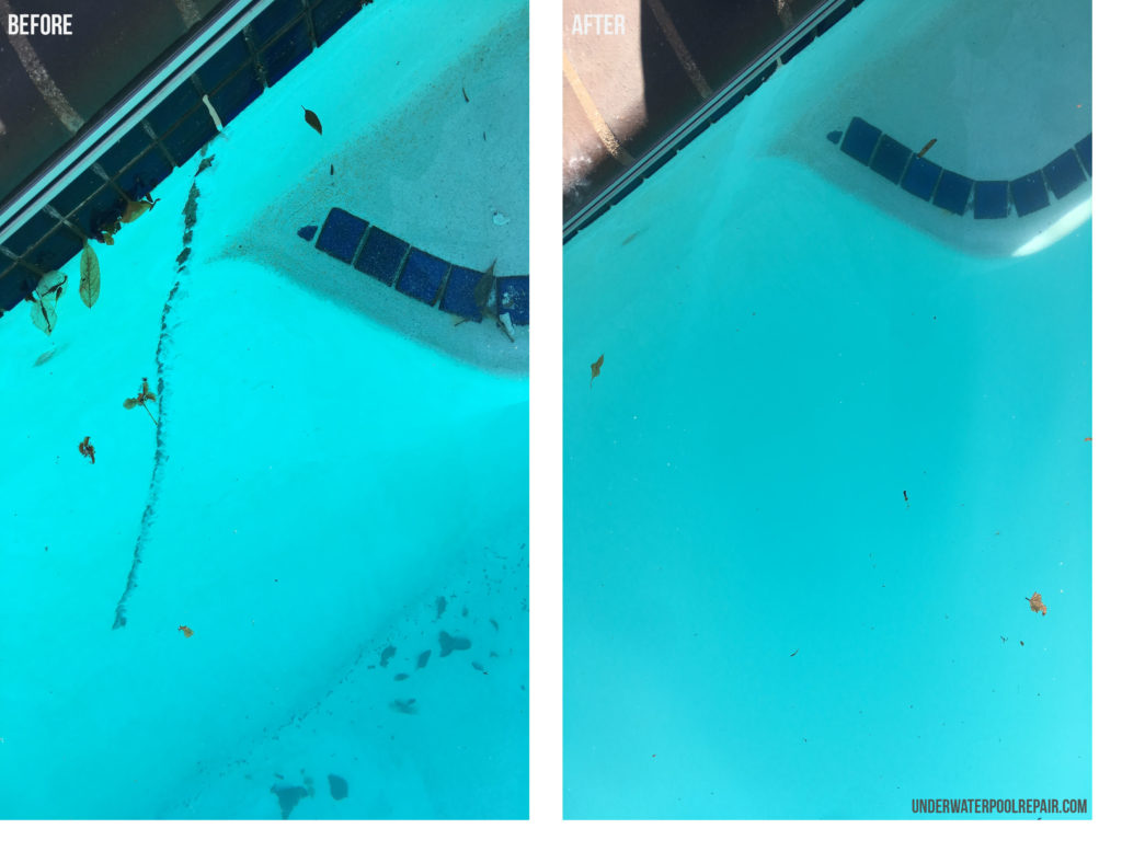 swimming pool crack repair underwater