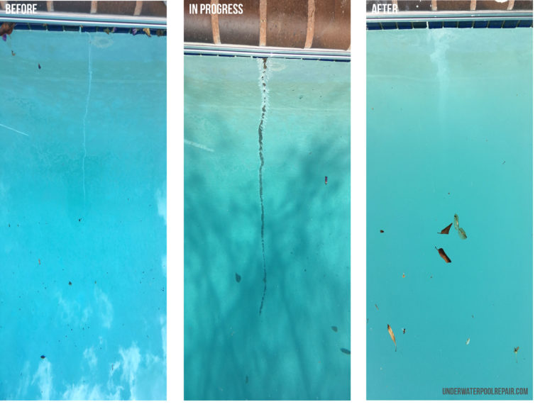 swimming pool crack repair underwater